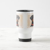 Pinscher Malerei Original Tierart Reisebecher (Mittel)