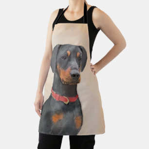 Pinscher Malerei Original Tierart Schürze