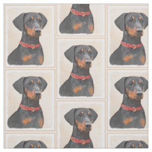 Pinscher Malerei Original Tierart Stoff