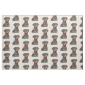 Pinscher Malerei Original Tierart Stoff (Fat Quarter (45,7 x 55,9 cm))