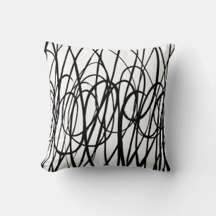 Pinsel abstraktes Muster. Grunge Textur. Hintergru Kissen