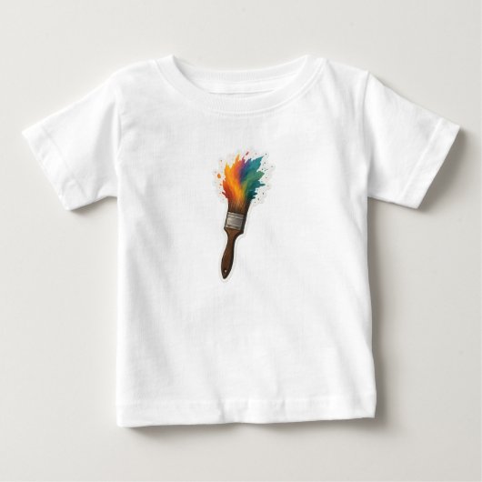 Pinsel Baby T-shirt (Vorderseite)