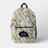 Pinsel Bedruckter Rucksack (Vorderseite)