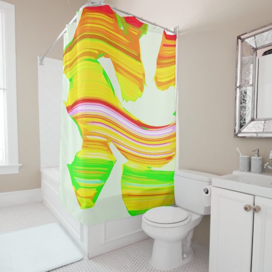 Pinsel Duschvorhang (Beispiel)