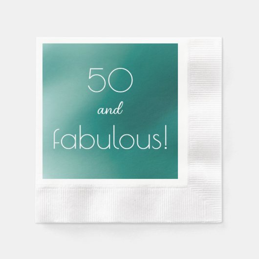 Pinsel Emerald individuell anpassbares Papier Napk Serviette (Vorderseite)