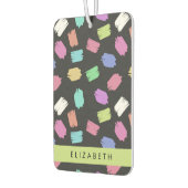 Pinsel, farbenfrohe Pinselstriche, Ihr Name Autolufterfrischer (Links)