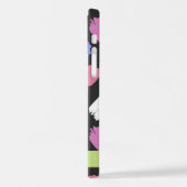 Pinsel, farbenfrohe Pinselstriche, Ihr Name iPhone Hülle (Linke Seite)