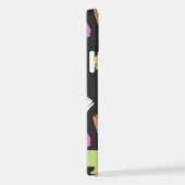 Pinsel, farbenfrohe Pinselstriche, Ihr Name iPhone Hülle (Rechte Seite)