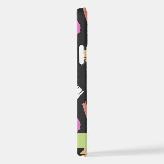 Pinsel, farbenfrohe Pinselstriche, Ihr Name iPhone Hülle (Rechte Seite)