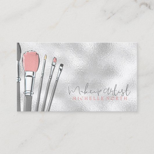 Pinsel für Aquarellfarben Rosa ID350 Visitenkarte (Vorderseite)