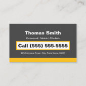 Pinsel für berufliche Malerei Visitenkarte (Rückseite)