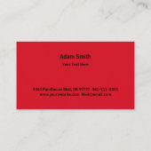 Pinsel für berufliche Malerei Visitenkarte (Rückseite)