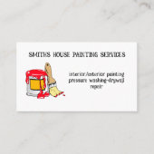 Pinsel für berufliche Malerei Visitenkarte (Vorderseite)