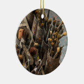 Pinsel für Künstler in alten, rustikalen Dosen Keramikornament (Rechts)