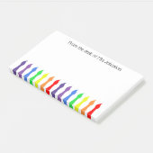 Pinsel für Künstler, vom Schreibtisch des Kunstleh Post-it Klebezettel (angewinkelt)