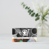 Pinsel für Pinsel | Artist Palette Visitenkarte (Stehend Vorderseite)