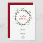 Pinsel für Wasserfarben und Brötchen Einladung (Vorne/Hinten)