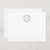 Pinsel für Wasserfarben und Brötchen Mitteilungskarte (Vorne/Hinten)