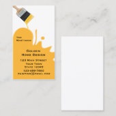 Pinsel, Gelb, Visitenkarte (Vorne/Hinten)