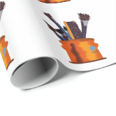 Pinsel Geschenkpapier (Rolleneckpunkt)