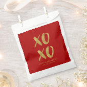 Pinsel Gold Foil XOXO Valentine Fvor Beutel Geschenktütchen (Ausgeschnitten)
