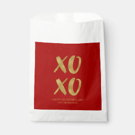 Pinsel Gold Foil XOXO Valentine Fvor Beutel Geschenktütchen