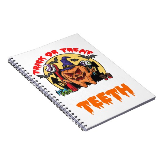 Pinsel Ihre Zähne Funny Dental Hygienist Puff Notizblock (Rechte Seite)