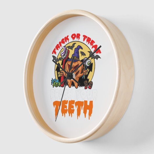 Pinsel Ihre Zähne Funny Dental Hygienist Puff Uhr (Winkel)