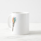 Pinsel Kaffeetasse (Vorderseite Links)