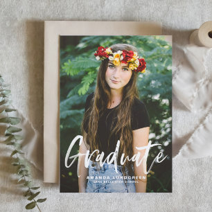 Pinsel-Kaligrafie-Typografie-Foto-Abschluss Einladung