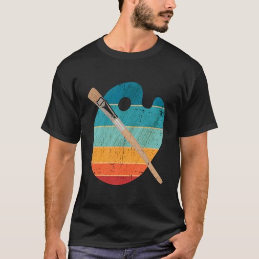 Pinsel Malen Skizzieren Zeichnen Malerei T-Shirt (Vorderseite)