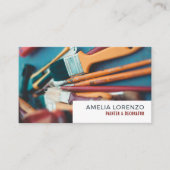 Pinsel, Maler und Dekorator Visitenkarte (Vorderseite)