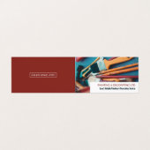 Pinsel, Malerpinsel und Dekorator-Foto Visitenkarten (Außenseite Aufgefaltet)