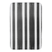 Pinsel mit schwarzem und weißem Streifen Badematte (Vorderseite Vertikal)