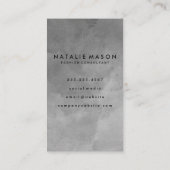 Pinsel | Monogramm | Wasserfarbe Visitenkarte (Rückseite)