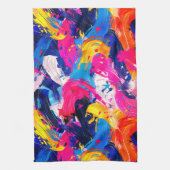 Pinsel-Motiv Geschirrtuch (Vertikal)