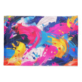 Pinsel-Motiv Kissenbezug (Rückseite)