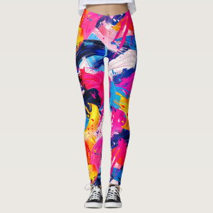 Pinsel-Motiv Leggings
