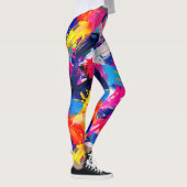 Pinsel-Motiv Leggings (Rechts)