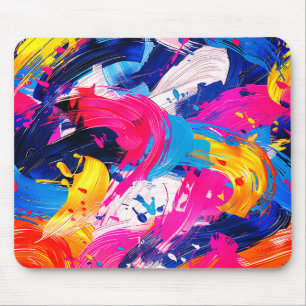 Pinsel-Motiv Mousepad