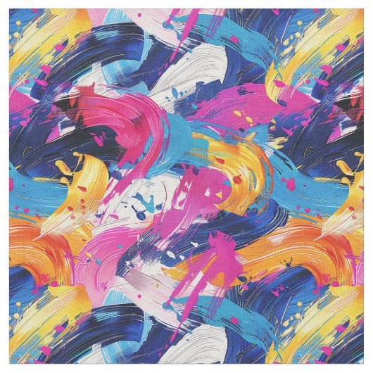 Pinsel-Motiv Stoff (Nahaufnahme)