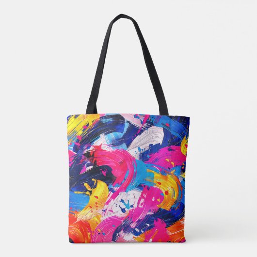 Pinsel-Motiv Tasche (Rückseite)