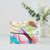 Pinsel Postkarte (Stehend Vorderseite)