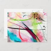 Pinsel Postkarte (Vorne/Hinten)