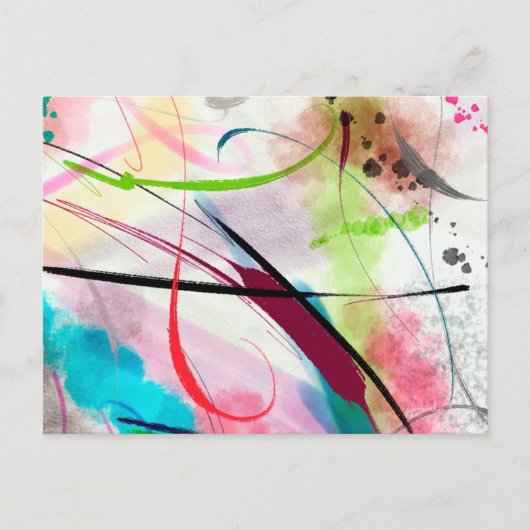 Pinsel Postkarte (Vorderseite)