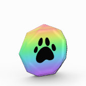 Pinsel-Rainbow-Akrylblock Fotoblock (Links)