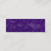 Pinsel Rock Dandylion Uhr - Lila Mini Visitenkarte (Rückseite)