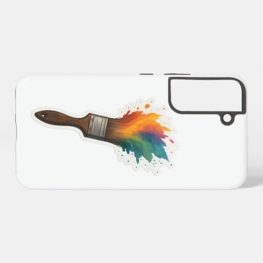 Pinsel Samsung Galaxy Hülle (Rückseite (Horizontal))