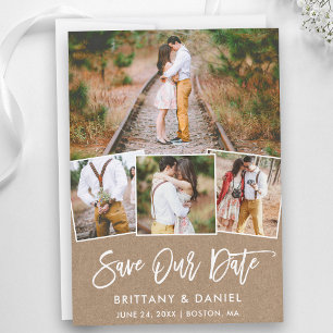 Pinsel Schrift 4 Foto Speichern Sie unser Datum Kr Save The Date