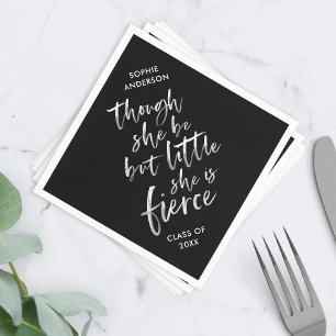 Pinsel Schrift Little But Fierce William Shakespea Serviette